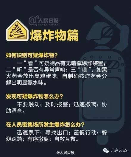 你必須了解的反恐基本常識